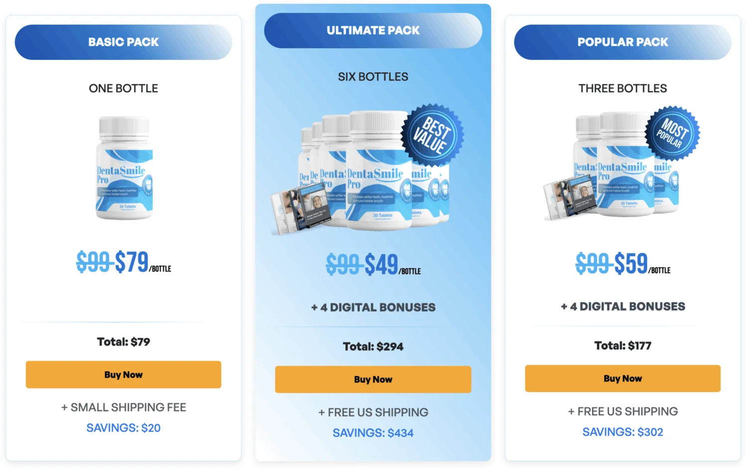 dentasmile pro pricing list